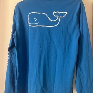 Vineyard Vines Blue Crewneck with White Whale Logo